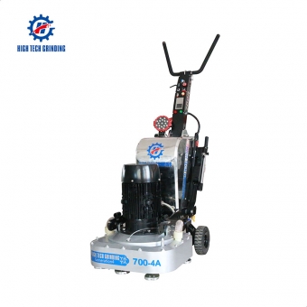 Dry and wet self-propelled concrete grinding and polishing machine