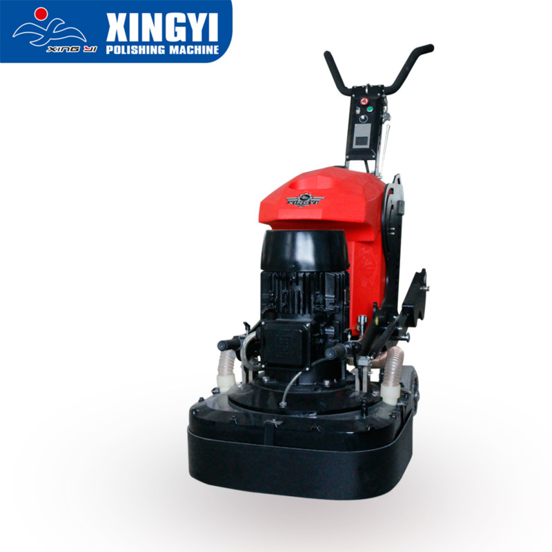 Efficient floor grinder with integrated gearbox