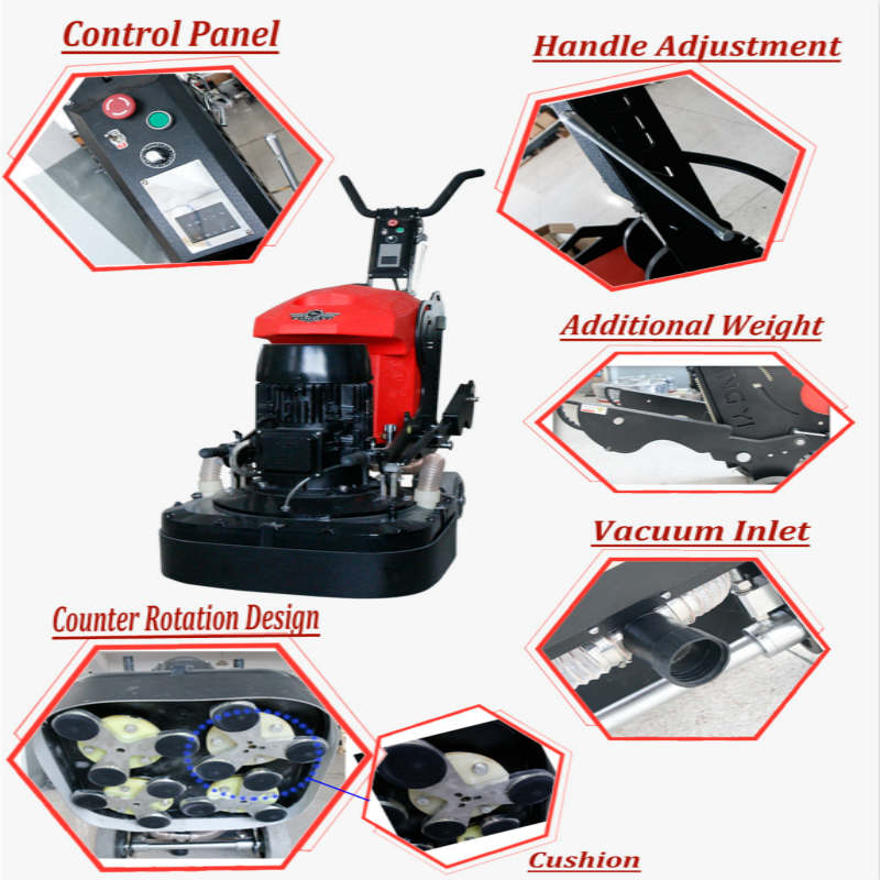 High-powered floor grinding machine