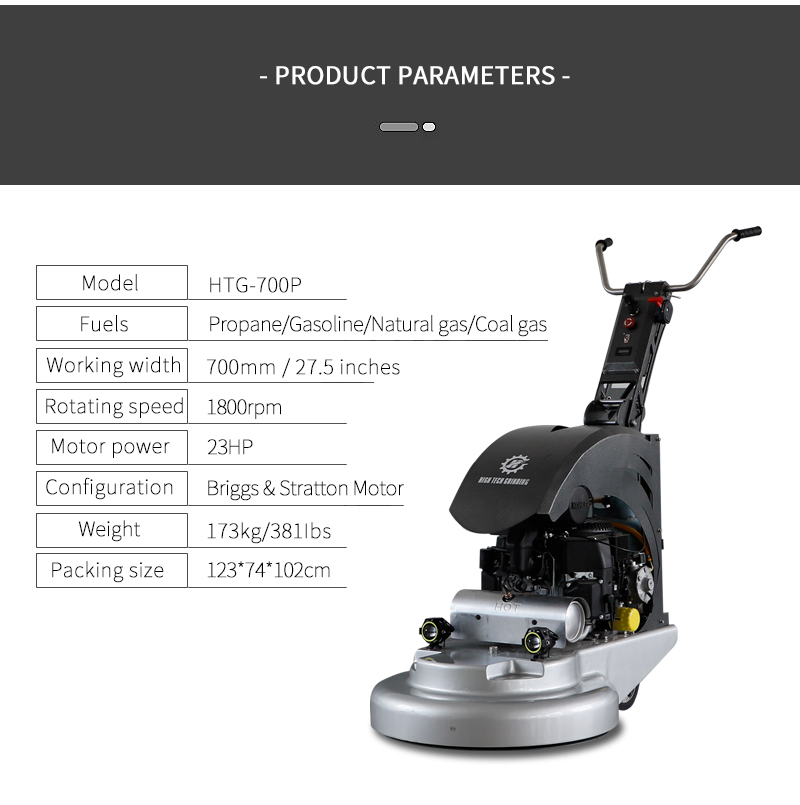 Propane polisher for construction use