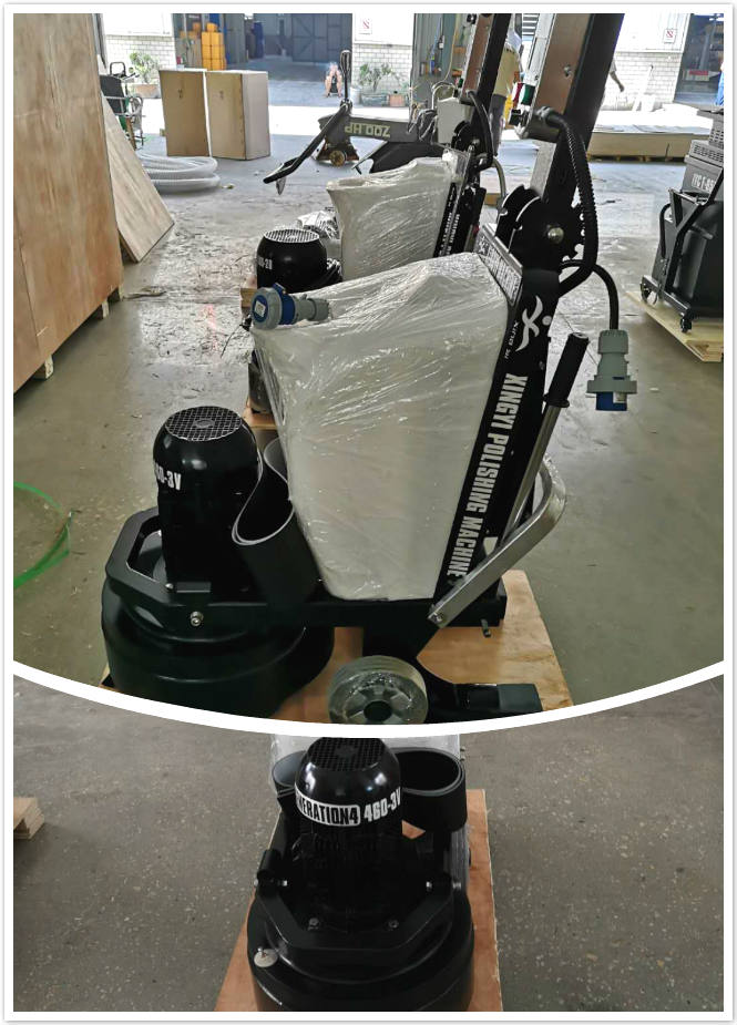 Detachable floor polisher for job site