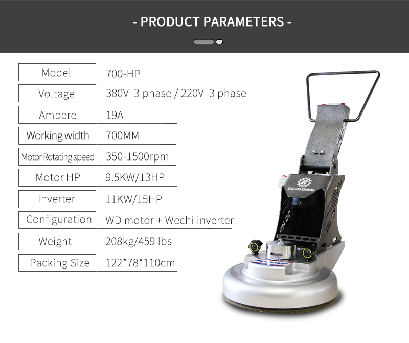 Professional floor surface polishing equipment