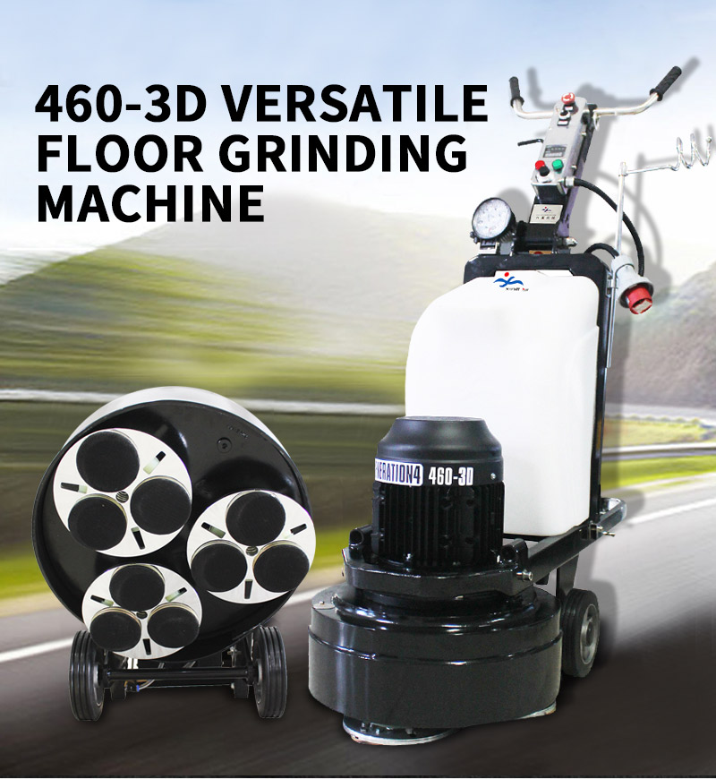 4 HP concrete floor grinding polishing machine