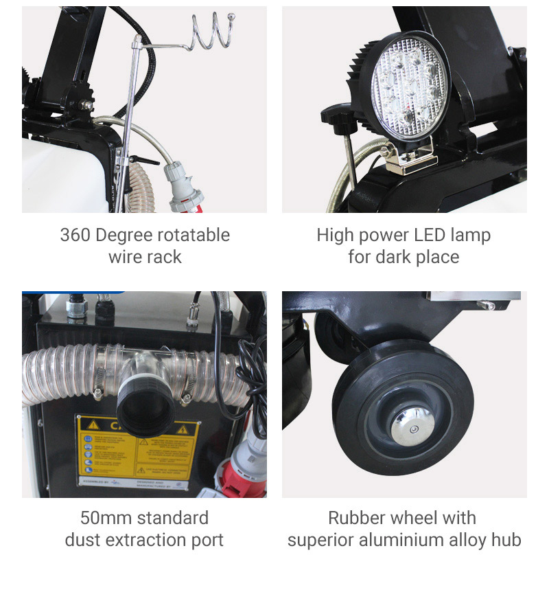 Electric floor surface grinding machine equipment