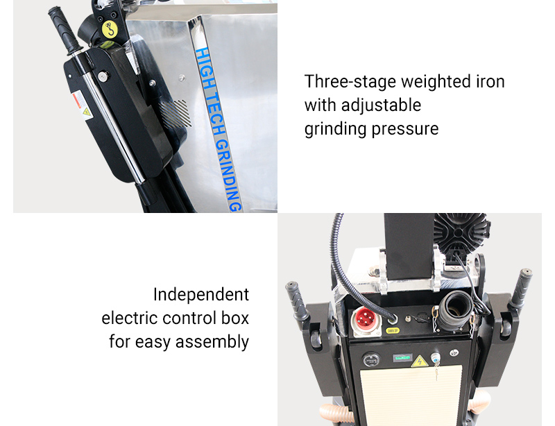 Heavy-duty floor surface prep machine equipment