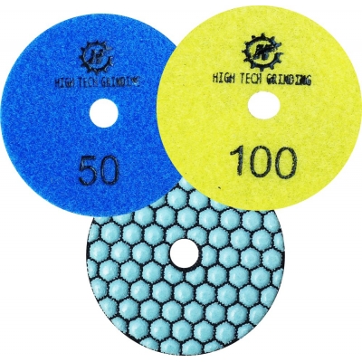 3mm dry polishing pads for granite 3 step