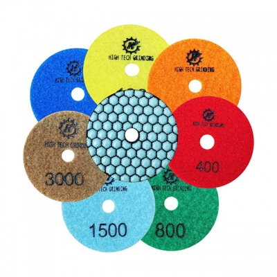 3mm dry polishing pads for granite 3 step