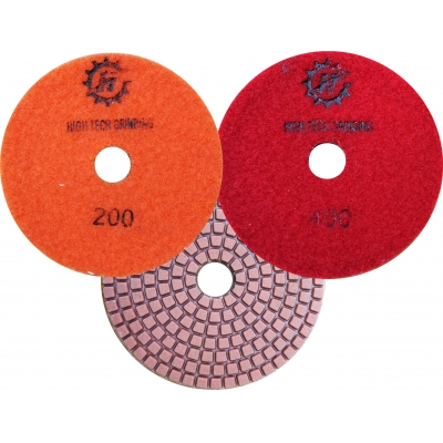 4inch high quality concrete rein polishing pads for  concrete and stone