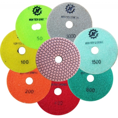 4inch high quality concrete rein polishing pads for  concrete and stone