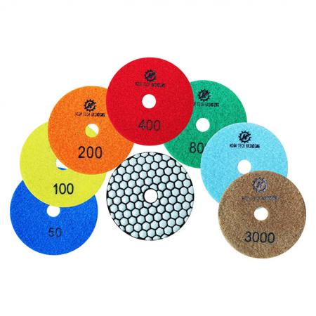 China Made granite resin polishing pads pad for 3 inch /4inch