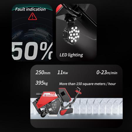 floor shotblast machine with vacuum