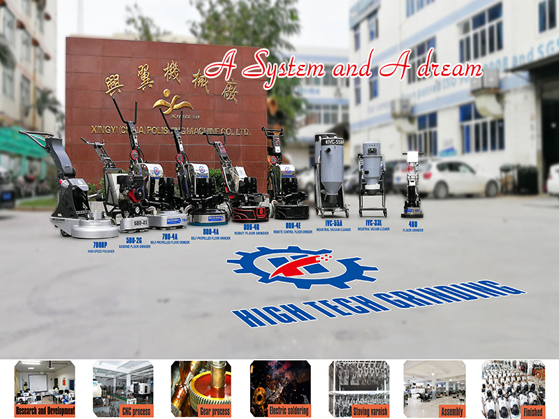 20 years anniversary of XINGYI Salute the classic--12 heads floor grinding machine