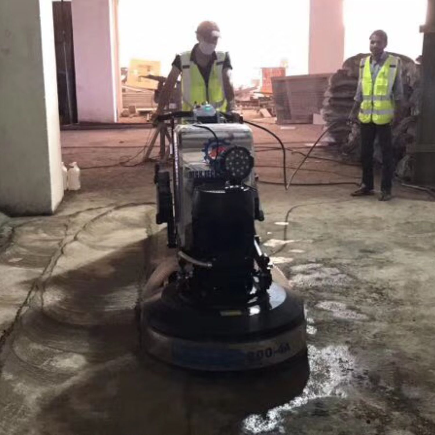 concrete floor grinders demo 