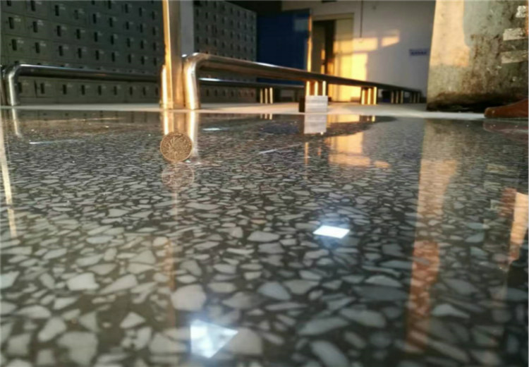 Mirror-like Terrazzo Floor Surface