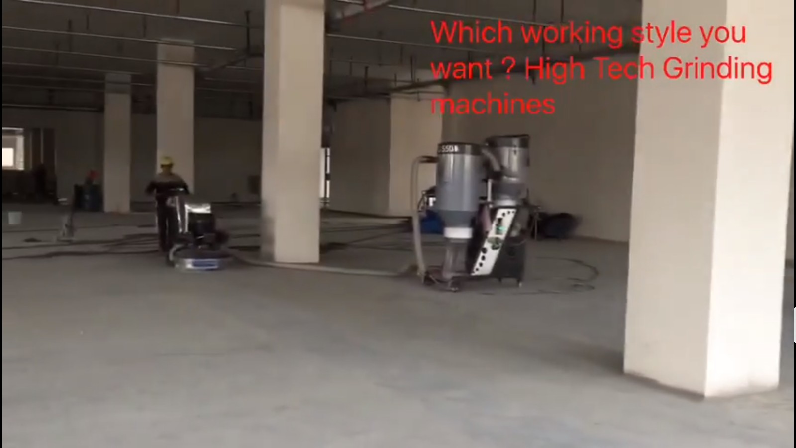 dust control polishing concrete 