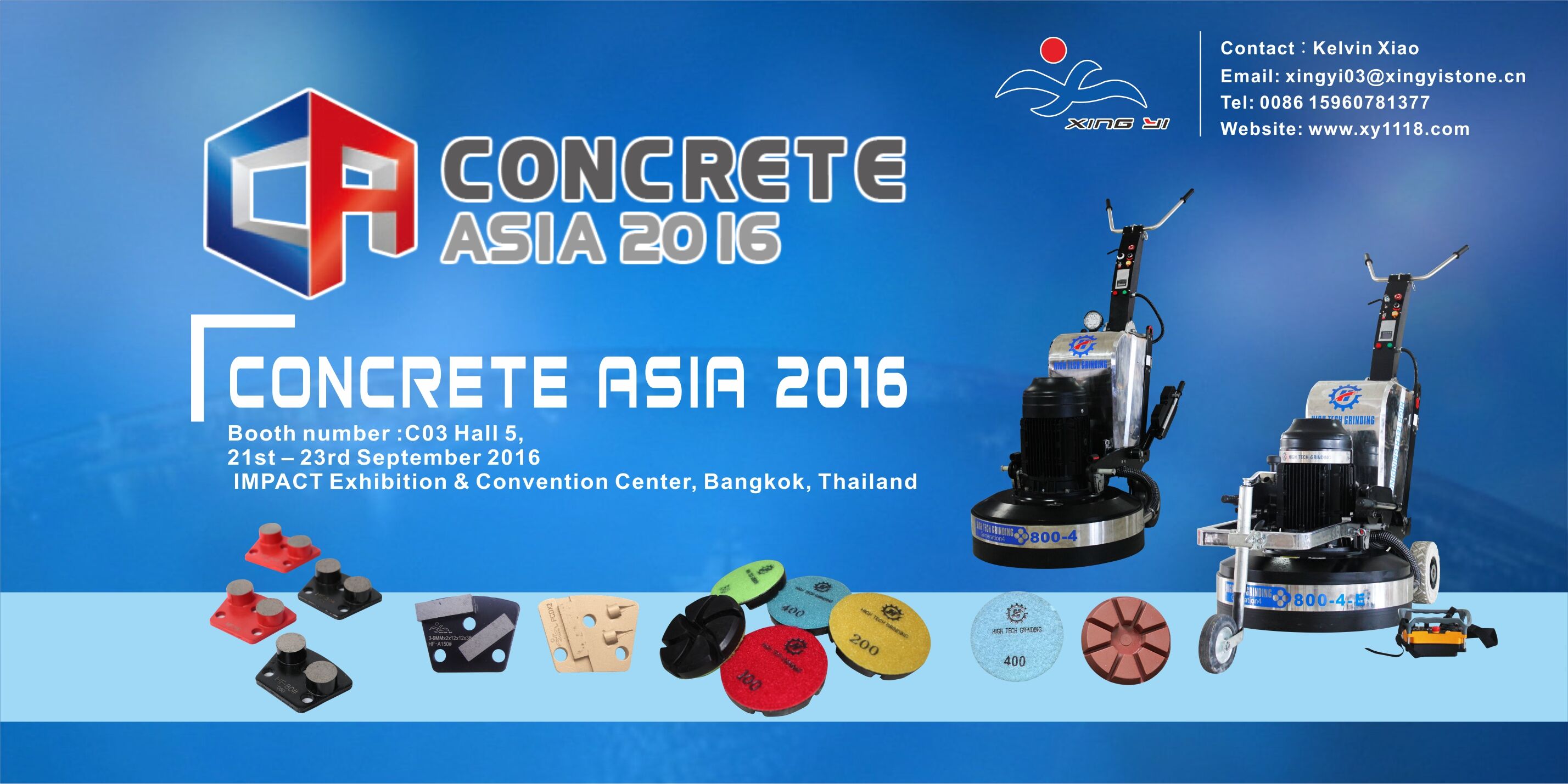 Xingyi Will Meet You At Concrete Asia 2016 in Thailand