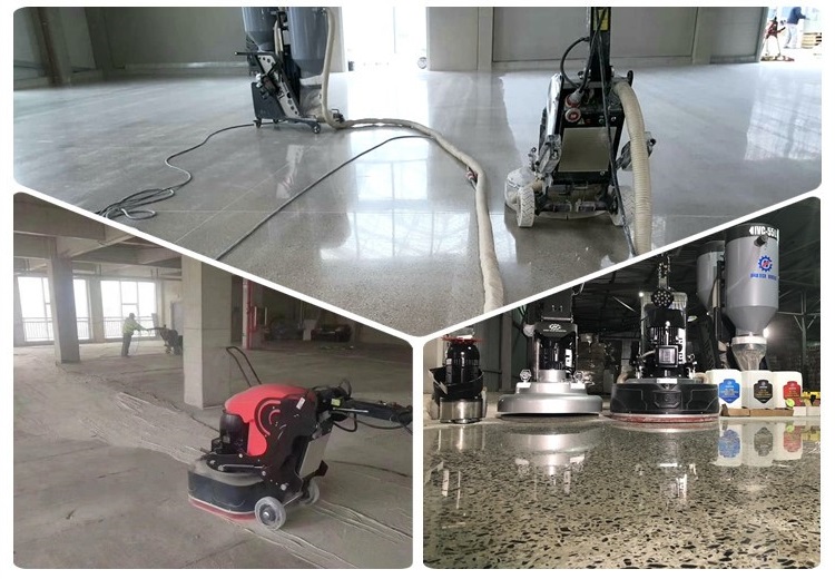 Why we choose a dry grinding method to achive a polished concrete floor?