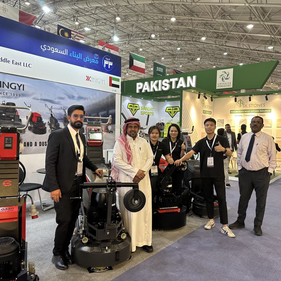 Xingyi Machinery Showcases Latest Concrete Grinding Machines at 2023 Saudi Build Exhibition